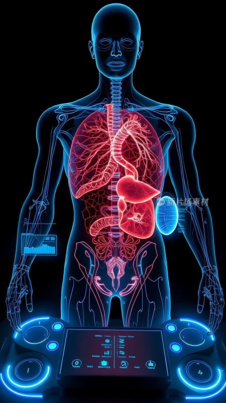 人体内部器官全息展示