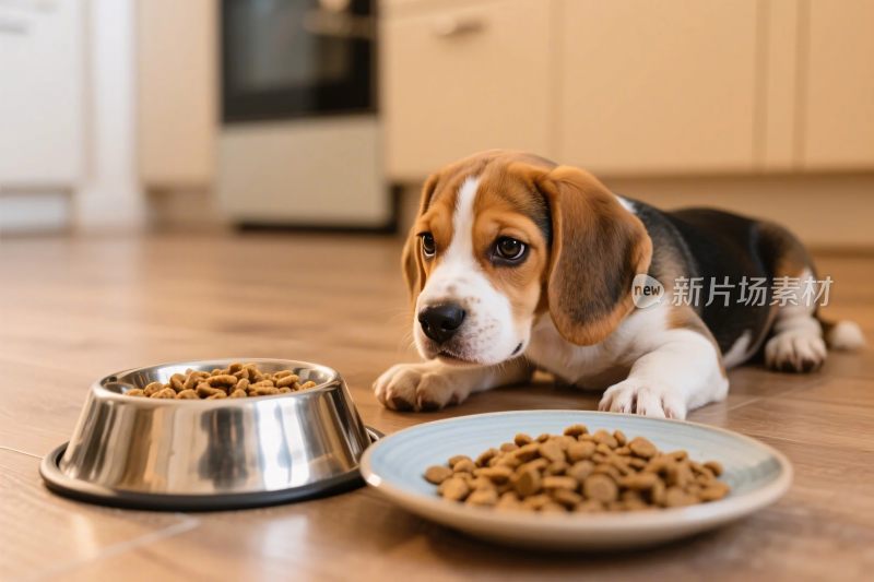 小狗与狗粮画面