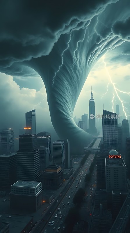 城市风暴龙卷风来袭
