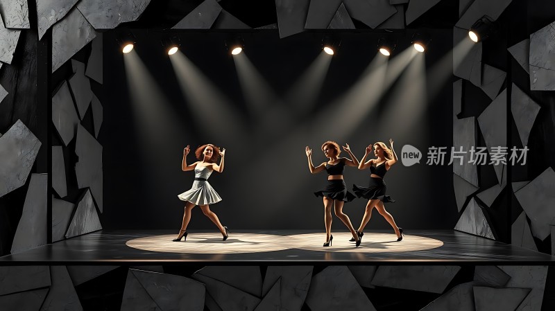 舞台上的三位舞者