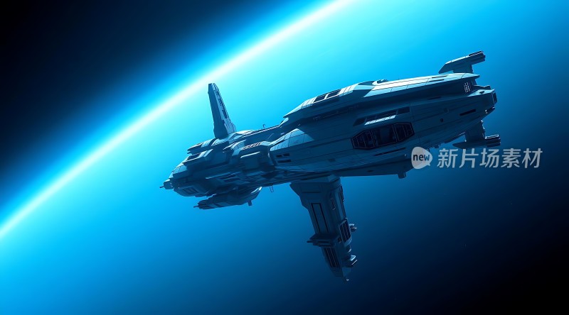 星际飞船遨游宇宙