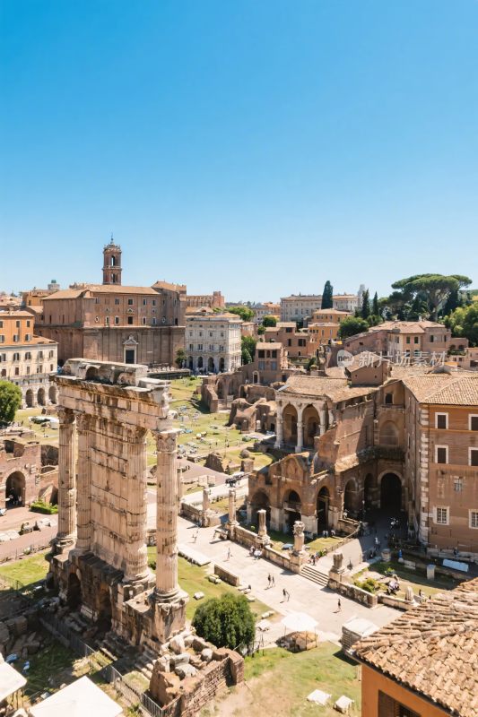 古罗马遗迹全景