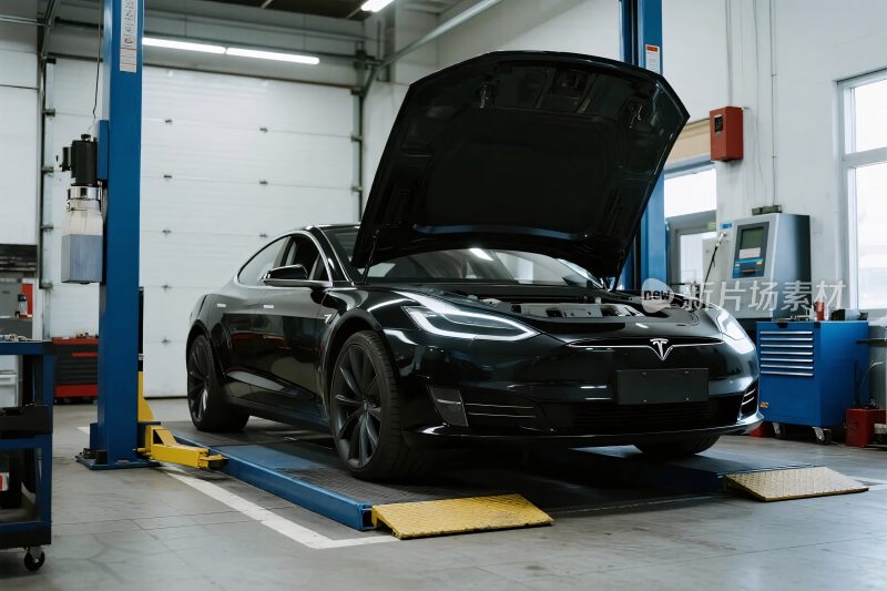 特斯拉汽车维修车间