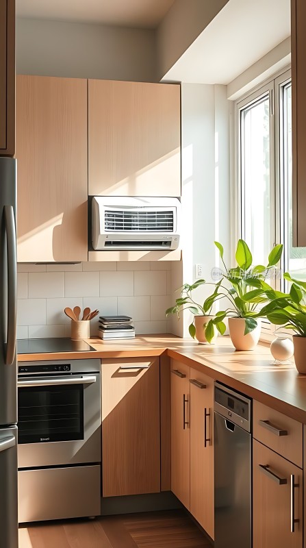 阳光厨房绿意盎然