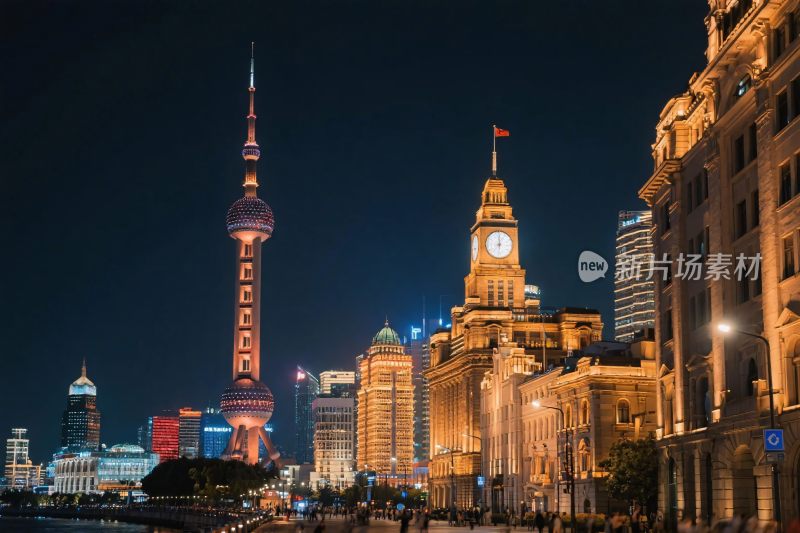 上海外滩夜景风光