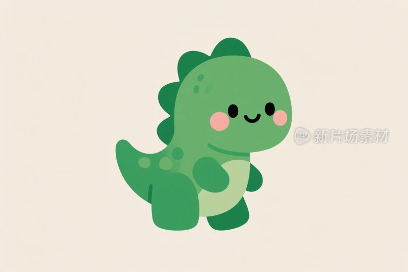 可爱卡通恐龙插画