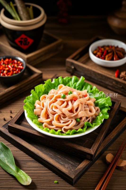 鸭肠中国传统经典美食中式家常美味食物