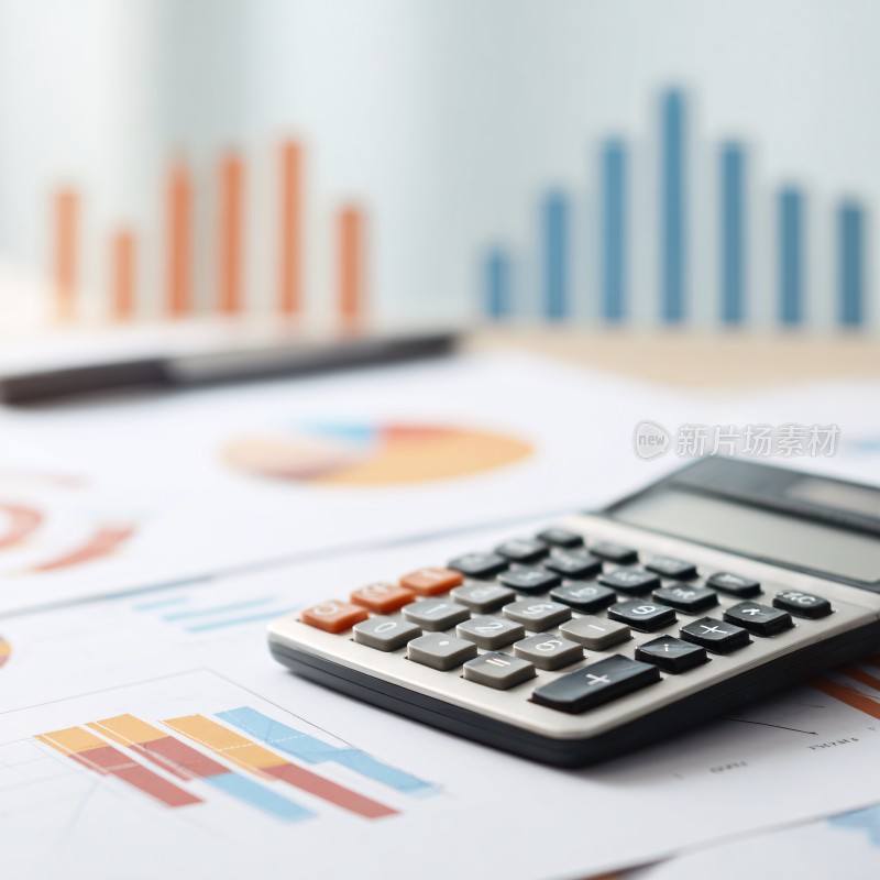 计算器置于图表文件上场景