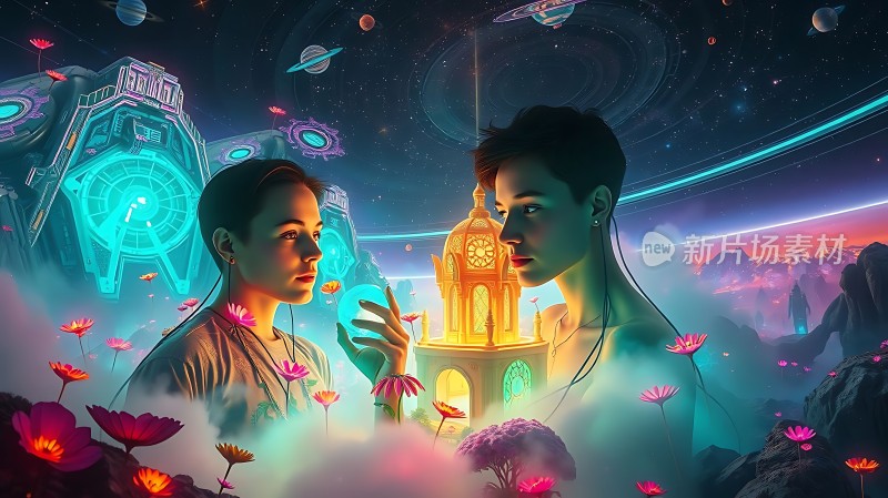 新片场素材 穿越时空的爱恋