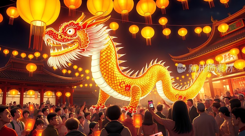 龙舞节庆夜