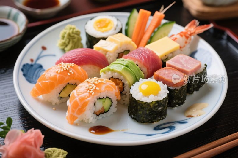 精美寿司美食摆盘
