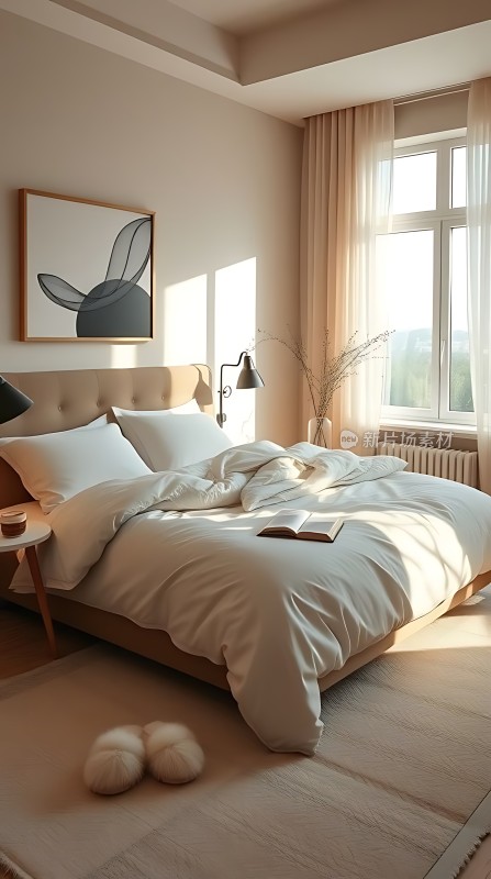 阳光卧室温馨舒适简约现代