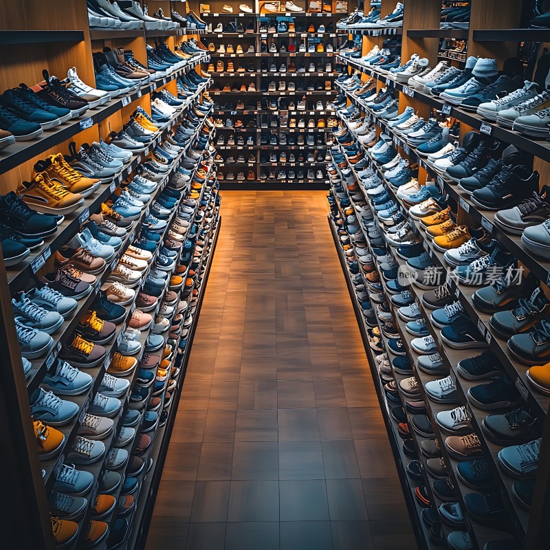 鞋店内部展示