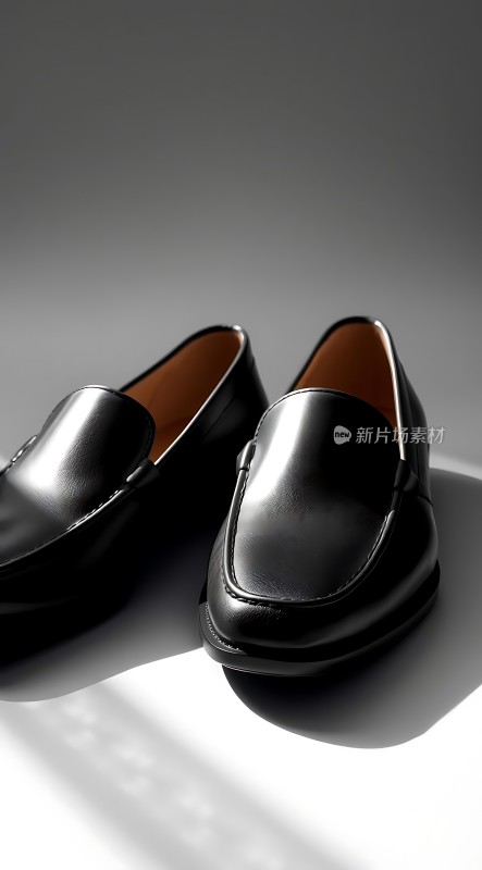 黑色皮鞋简约时尚