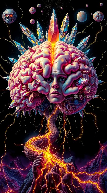 **心灵风暴大脑与雷电的交响曲**