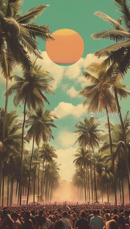 复古音乐节海报