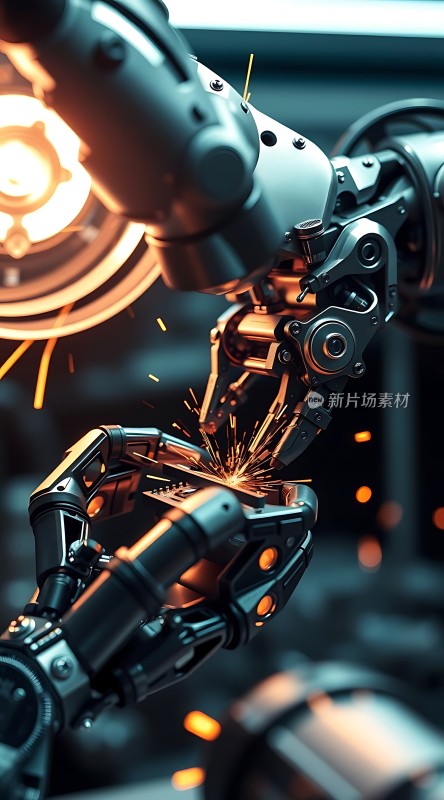 机械臂焊接火花四溅