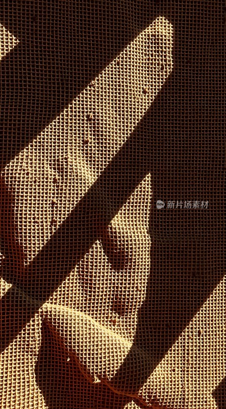 阳光下的编织纹理