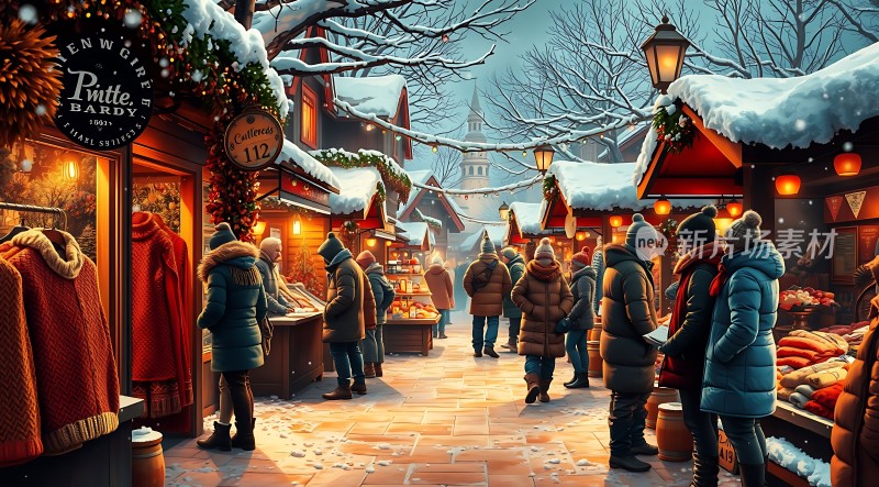 冬日集市暖意融融