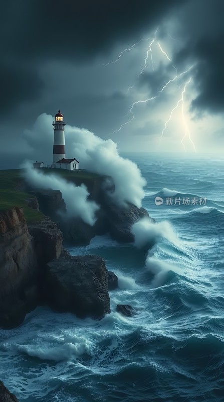 灯塔守护风暴之海