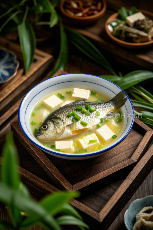 鲫鱼豆腐汤中国传统经典美食中式家常美味