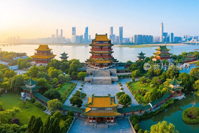 古建与现代城市景观