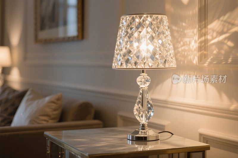 室内水晶台灯装饰