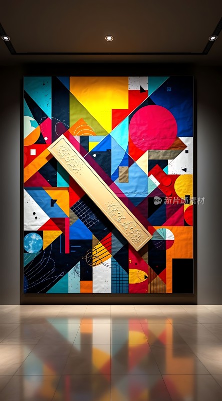 艺术之窗几何与色彩的碰撞