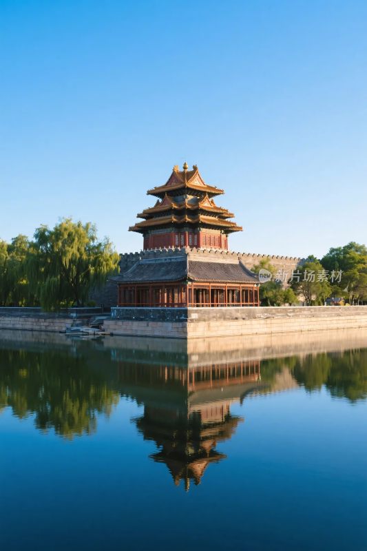 古建水景古建筑