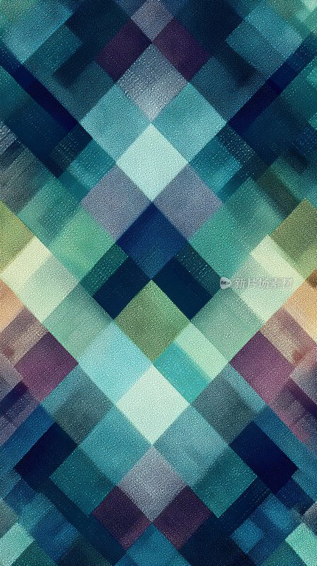 多彩几何方块图案背景