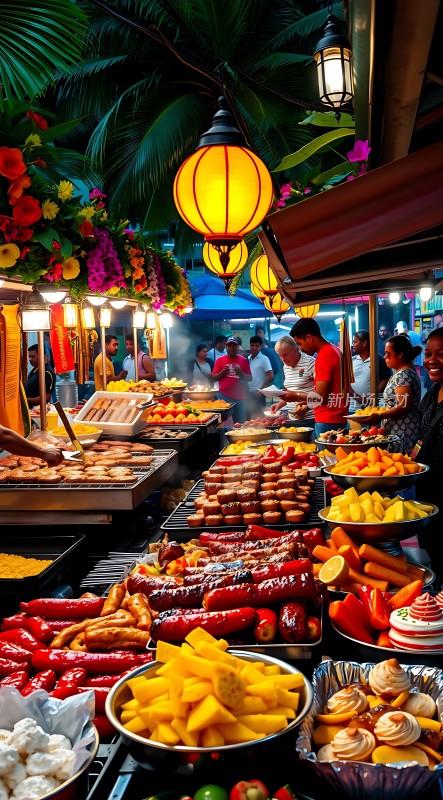 夜市美食盛宴琳琅满目应有尽有！