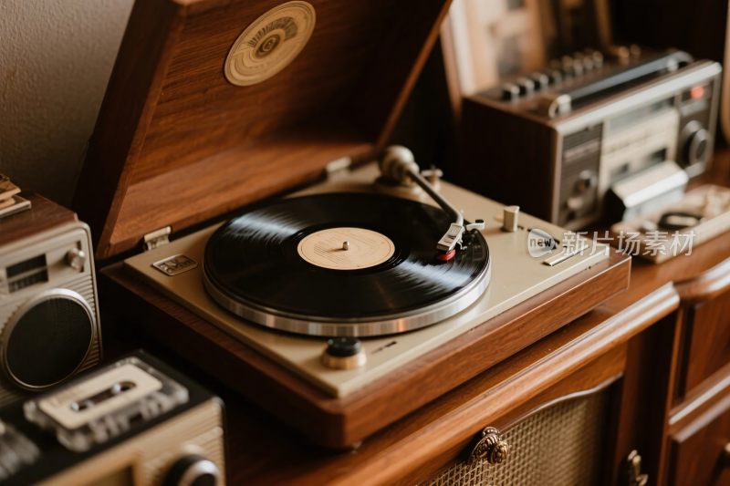 复古留声机场景