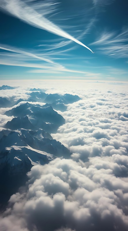 云海之上雪山巍峨