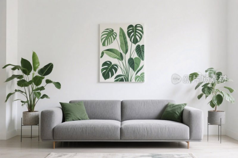 简约客厅绿植装饰