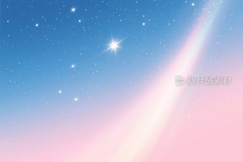 梦幻星空与流星背景图