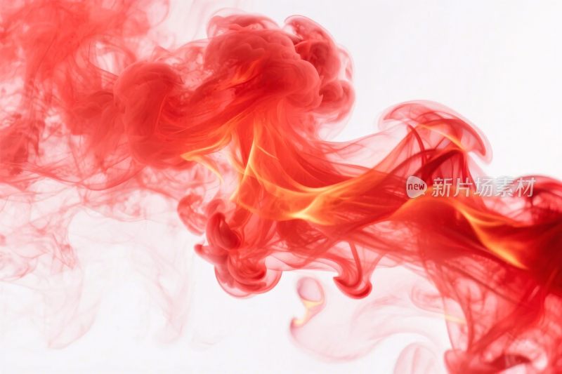 红色烟雾艺术摄影