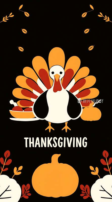 感恩节火鸡南瓜美食盛宴