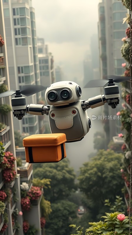 未来城市中的智能无人机配送服务