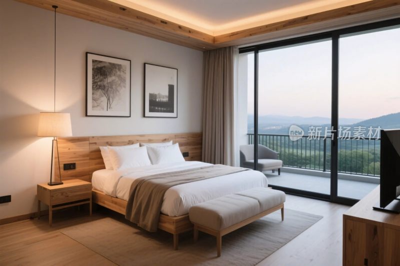 现代简约酒店客房