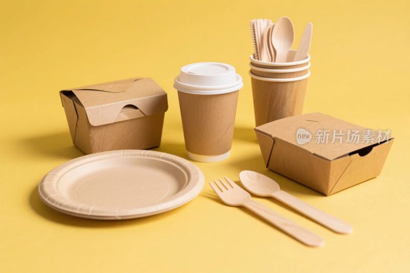 一次性餐具展示图