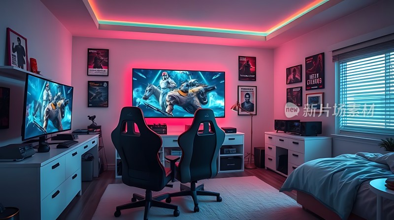 电竞游戏室沉浸式体验尽享游戏乐趣！