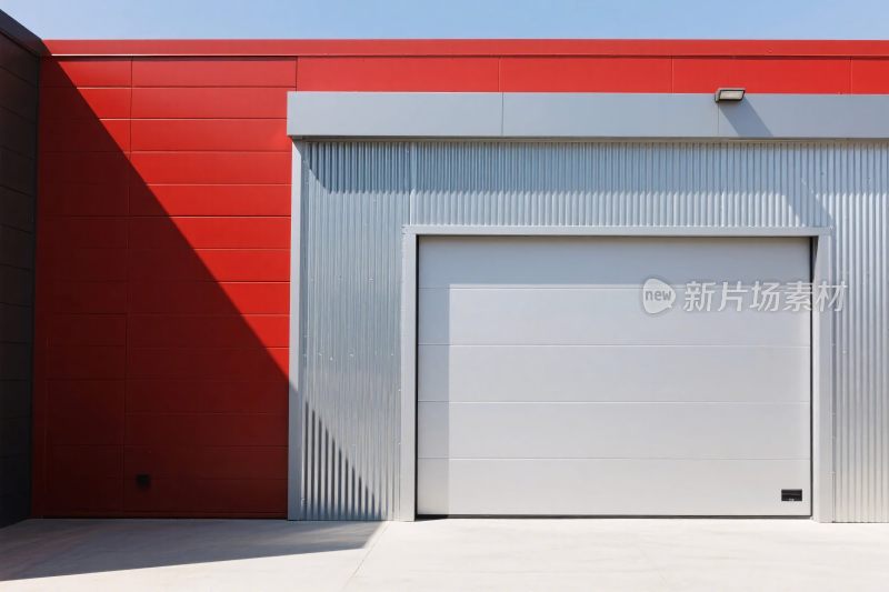 现代建筑卷帘门外墙