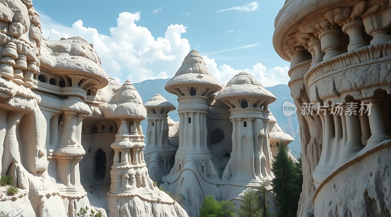 奇石林立自然雕塑艺术杰作