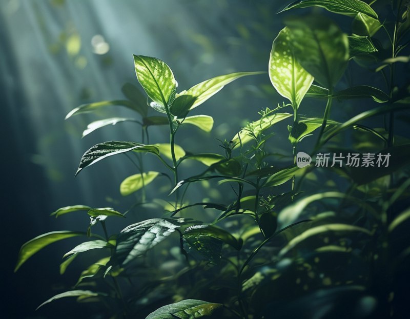 光影绿植壁纸