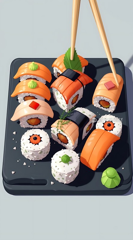 寿司盛宴美味呈现