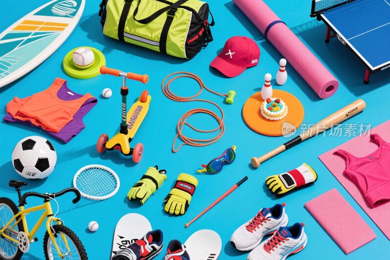 运动装备陈列图