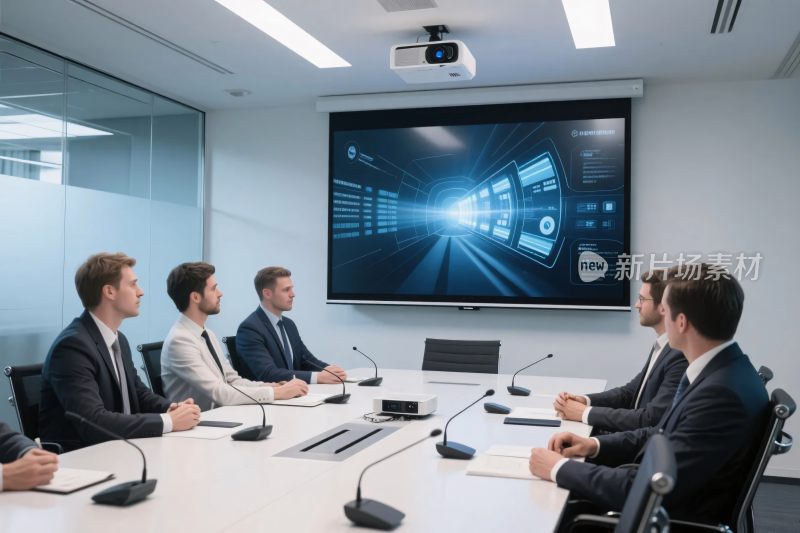 商务会议室会议场景