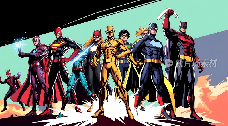 超级英雄集结正义力量出击！