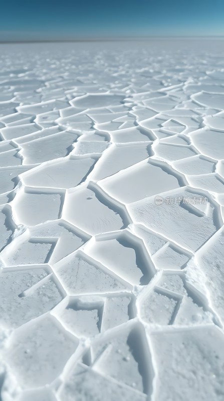冰封大地晶莹剔透的世界