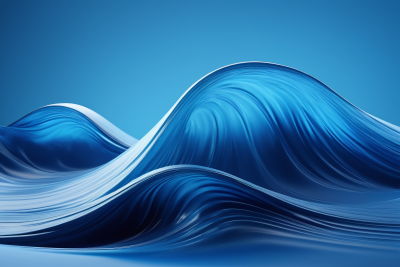 蓝色背景的波浪特写高清背景图片 蓝色背景的波浪特写高清背景图片